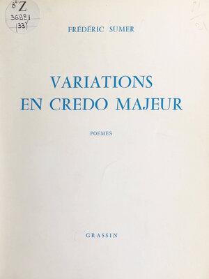 cover image of Variations en credo majeur